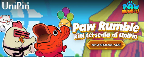 Paw Rumble Sudah Bisa di Top Up #PakeUniPin
